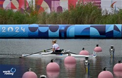 Birgit Lovise Roekkum Skarstein, PR1 Women's Single Sculls, Norway, 2024 Paralympic Games Rowing Regatta, Paris, France / © World Rowing / Detlev Seyb