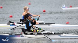 Brenda Sardon, PR1 Women's Single Sculls, Argentina, 2024 Paralympic Games Rowing Regatta, Paris, France / © World Rowing / Detlev Seyb