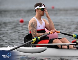 Jacob Joseph Wassermann, PR1 Men's Single Sculls, Canada, 2024 Paralympic Games Rowing Regatta, Paris, France / © World Rowing / Detlev Seyb