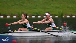 Tiarnan O'Donnell (b), Katie O'Brien (s), PR2 Mixed Double Sculls, Ireland, 2024 Paralympic Games Rowing Regatta, Paris, France / © World Rowing / Detlev Seyb