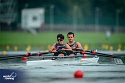 Miguel Angel Nieto Carpio (b), Angeles Britani Gutierrez Vieyra (s), PR3 Mixed Double Sculls, Mexico, 2024 Paralympic Games Rowing Regatta, Paris, France / © World Rowing / Benedict Tufnell