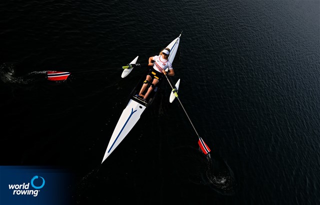 Birgit Lovise Roekkum Skarstein, PR1 Women's Single Sculls, Norway, 2024 Paralympic Games Rowing Regatta, Paris, France / © World Rowing / Detlev Seyb