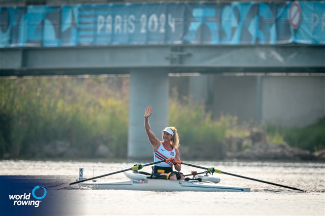 Birgit Lovise Roekkum Skarstein, PR1 Women's Single Sculls, Norway, 2024 Paralympic Games Rowing Regatta, Paris, France / © World Rowing / Benedict Tufnell