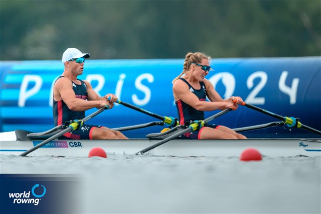 Samuel Murray (b), Annabel Caddick (s), PR3 Mixed Double Sculls, Great Britain, 2024 Paralympic Games Rowing Regatta, Paris, France / © World Rowing / Benedict Tufnell