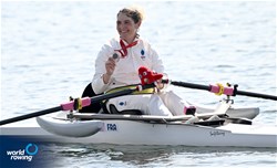 Nathalie Benoit, PR1 Women's Single Sculls, France, 2024 Paralympic Games Regatta, Paris, France / © World Rowing / Detlev Seyb