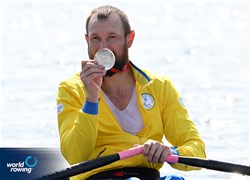 Roman Polianskyi, PR1 Men's Single Sculls, Ukraine, 2024 Paralympic Games Regatta, Paris, France / © World Rowing / Detlev Seyb