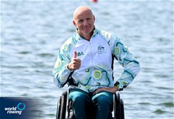 Erik Horrie, PR1 Men's Single Sculls, Australia, Bronze, 2024 Paralympic Games Regatta, Paris, France / © World Rowing / Detlev Seyb