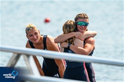 Francesca Allen (b), Giedre Rakauskaite, Joshua O'Brien, Edward Fuller (s), Erin Kennedy (c), PR3 Mixed Coxed Four, Great Britain, 2024 Paralympic Games Rowing Regatta, Paris, France / © World Rowing / Benedict Tufnell