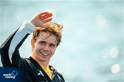 Jan Helmich (b),  PR3 Mixed Double Sculls, Germany, Bronze, 2024 Paralympic Games Rowing Regatta, Paris, France / © World Rowing / Benedict Tufnell