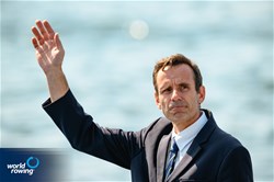 Jean-Christophe Rolland, World Rowing President, 2024 Paralympic Games Rowing Regatta, Paris, France / © World Rowing / Benedict Tufnell