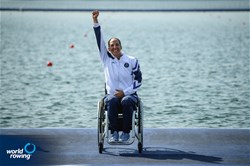 Moran Samuel, PR1 Women's Single Sculls, Israel, 2024 Paralympic Games Rowing Regatta, Paris, France / © World Rowing / Benedict Tufnell