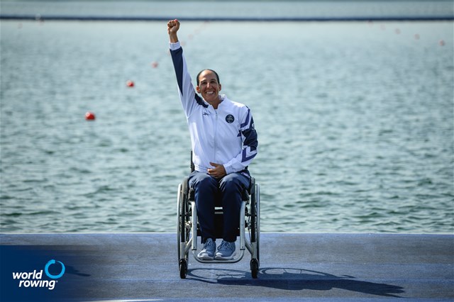 Moran Samuel, PR1 Women's Single Sculls, Israel, 2024 Paralympic Games Rowing Regatta, Paris, France / © World Rowing / Benedict Tufnell