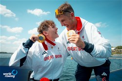 Lauren Rowles (b), Gregg Stevenson (s), PR2 Mixed Double Sculls, Great Britain, 2024 Paralympic Games Rowing Regatta, Paris, France / © World Rowing / Benedict Tufnell