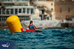 Paula Ramos Santiago, Coastal Women's Solo, Real Club Mediterraneo de Malaga, Spain, 2024 World Rowing Coastal Championships, Genoa, Italy / © World Rowing / Benedict Tufnell