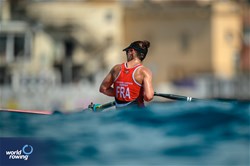 Pauline Perret, Coastal Women's Solo, Uryoko Saint Jean de Luz, France, 2024 World Rowing Coastal Championships, Genoa, Italy / © World Rowing / Benedict Tufnell