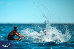 Matthew Dunham (b), Finlay Hamill (s), Coastal  Men's Double Sculls, New Zealand Rowing, New Zealand, 2024 World Rowing Coastal Championships, Genoa, Italy / © World Rowing / Benedict Tufnell