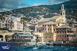 Laima Pacekajute, Coastal Women's Solo, Jersey Rowing Club, Great Britain, 2024 World Rowing Coastal Championships, Genoa, Italy / © World Rowing / Benedict Tufnell