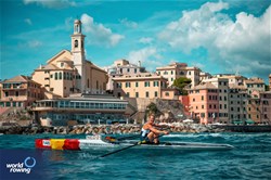 Janneke Van Der Meulen, Coastal Women's Solo, Hollandia Roeiclub, Netherlands, 2024 World Rowing Coastal Championships, Genoa, Italy / © World Rowing / Benedict Tufnell