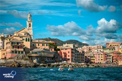 Tommaso Cerruti (b), Giovanni Clavarino (s), Coastal  Men's Double Sculls, S.S: Murcarolo ASD, Italy, 2024 World Rowing Coastal Championships, Genoa, Italy / © World Rowing / Benedict Tufnell