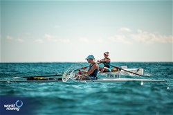 Anni Keisanen, Coastal Women's Solo, Valkeakosken Vesiveikot ry, Finland, 2024 World Rowing Coastal Championships, Genoa, Italy / © World Rowing / Benedict Tufnell