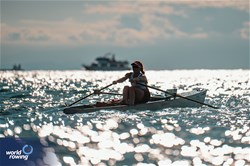 Adriana Sanguineti, Coastal Women's Solo, Club de Regatas "Lima", Peru, 2024 World Rowing Coastal Championships, Genoa, Italy / © World Rowing / Benedict Tufnell