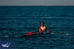 Luca Aiazzi, Coastal Men's Solo, Canottieri Firenze, Italy, 2024 World Rowing Coastal Championships, Genoa, Italy / © World Rowing / Benedict Tufnell