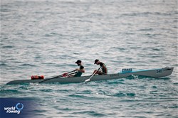 Alexis Fortier (b), Aymeric Fortier (s), Coastal  Men's Double Sculls, AS Corbeil Essonnes Aviron 91, France, 2024 World Rowing Coastal Championships, Genoa, Italy / © World Rowing / Benedict Tufnell