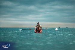 Kealan Mannix, Coastal Men's Solo, University of Limerick Rowing club, Ireland, 2024 World Rowing Coastal Championships, Genoa, Italy / © World Rowing / Benedict Tufnell