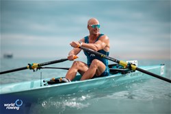 Joel Naukkarinen, Coastal Men's Solo, Takon Soutajat ry, Finland, 2024 World Rowing Coastal Championships, Genoa, Italy / © World Rowing / Benedict Tufnell