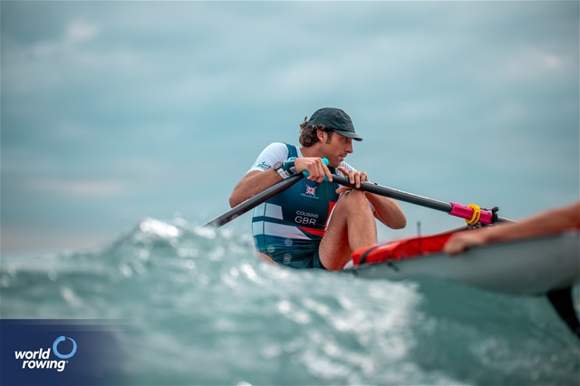 Charles Cousins, Coastal Men's Solo, Mumbles Amateur RC (WSRA), Great Britain, 2024 World Rowing Coastal Championships, Genoa, Italy / © World Rowing / Benedict Tufnell