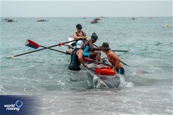 Connor James Sawyers (b), Alexa Williams (s), Coastal Mixed Double Sculls, Next Level Rowing, United States of America, 2024 World Rowing Coastal Championships, Genoa, Italy / © World Rowing / Benedict Tufnell