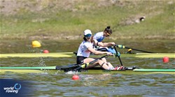 Maria Hauser, Under 19 Women's Single Sculls, Austria, 2025 European Rowing Under 19 Championships, Kruszwica, Poland / © Detlev Seyb / MyRowingPhoto.com