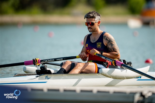 Javier Garcia Martinez, PR1 Mens Single Sculls, Spain, 2025 European Rowing Championships, Plovdiv, Bulgaria / © World Rowing / Benedict Tufnell