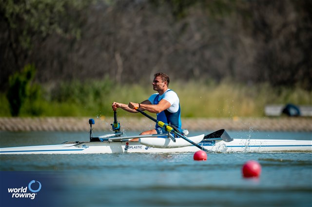 Giacomo Perini, PR1 Mens Single Sculls, Italy, 2025 European Rowing Championships, Plovdiv, Bulgaria / © World Rowing / Benedict Tufnell