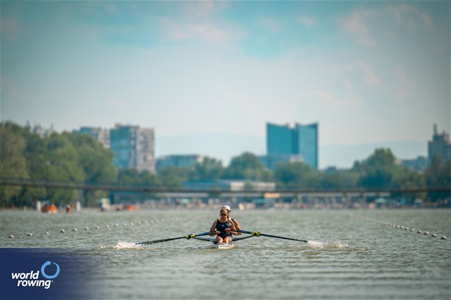 Samuel Murray (b), Annabel Caddick (s), PR3 Mixed Double Sculls, Great Britain, 2025 European Rowing Championships, Plovdiv, Bulgaria / © World Rowing / Benedict Tufnell