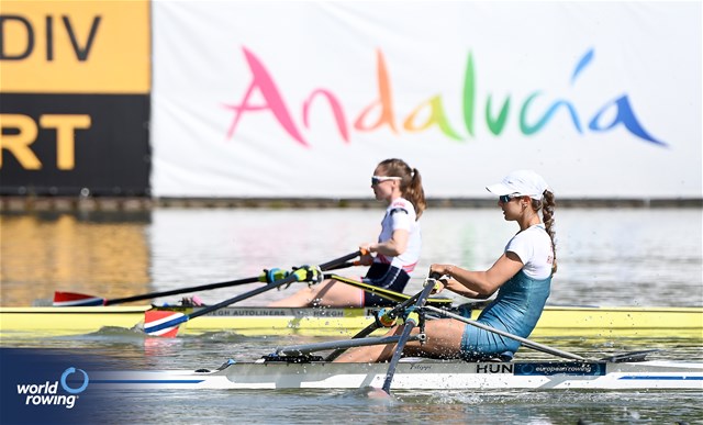 Eszter Fehervari, Lightweight Women's Single Sculls, Hungary, 2025 European Rowing Championships, Plovdiv, Bulgaria / © Detlev Seyb / MyRowingPhoto.com