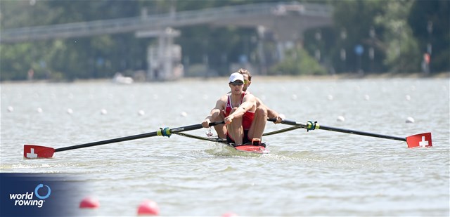 Jonah Plock (b), Patrick Brunner (s), Men's Pair, Switzerland, 2025 European Rowing Championships, Plovdiv, Bulgaria / © Detlev Seyb / MyRowingPhoto.com