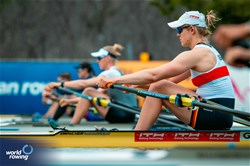 Alexandra Foester, Women's Single Sculls, Germany, 2025 European Rowing Championships, Plovdiv, Bulgaria / © World Rowing / Benedict Tufnell
