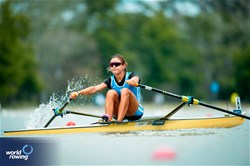 Evangelia Anastasiadou, Women's Single Sculls, Greece, 2025 European Rowing Championships, Plovdiv, Bulgaria / © World Rowing / Benedict Tufnell