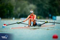 Benthe Boonstra, Women's Single Sculls, Netherlands, 2025 European Rowing Championships, Plovdiv, Bulgaria / © World Rowing / Benedict Tufnell