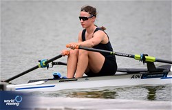 Kira Iuvchenko, Women's Single Sculls, Individual Neutral Athlete, 2025 European Rowing Championships, Plovdiv, Bulgaria / © Detlev Seyb / MyRowingPhoto.com