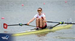 Fabienne Schweizer, Women's Single Sculls, Switzerland, 2025 European Rowing Championships, Plovdiv, Bulgaria / © Detlev Seyb / MyRowingPhoto.com