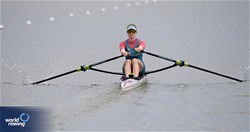 Zoltana Gadanyi, Women's Single Sculls, Hungary, 2025 European Rowing Championships, Plovdiv, Bulgaria / © Detlev Seyb / MyRowingPhoto.com