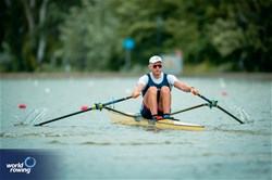 Aidan Thompson, Men's Single Sculls, Great Britain, 2025 European Rowing Championships, Plovdiv, Bulgaria / © World Rowing / Benedict Tufnell