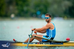 Stefanos Ntouskos, Men's Single Sculls, Greece, 2025 European Rowing Championships, Plovdiv, Bulgaria / © World Rowing / Benedict Tufnell
