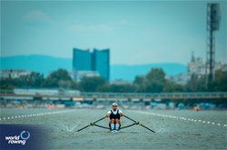 Aleksandr Kovalskii, Men's Single Sculls, Individual Neutral Athlete, 2025 European Rowing Championships, Plovdiv, Bulgaria / © World Rowing / Benedict Tufnell