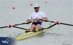 Theophile Onfroy, Men's Single Sculls, France, 2025 European Rowing Championships, Plovdiv, Bulgaria / © Detlev Seyb / MyRowingPhoto.com