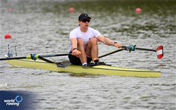 Lorenz Lindorfer, Men's Single Sculls, Austria, 2025 European Rowing Championships, Plovdiv, Bulgaria / © Detlev Seyb / MyRowingPhoto.com