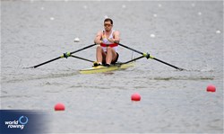 Marc Weber, Men's Single Sculls, Germany, 2025 European Rowing Championships, Plovdiv, Bulgaria / © Detlev Seyb / MyRowingPhoto.com