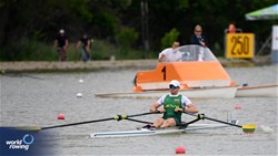 Giedrius Bieliauskas, Men's Single Sculls, Lithuania, 2025 European Rowing Championships, Plovdiv, Bulgaria / © Detlev Seyb / MyRowingPhoto.com